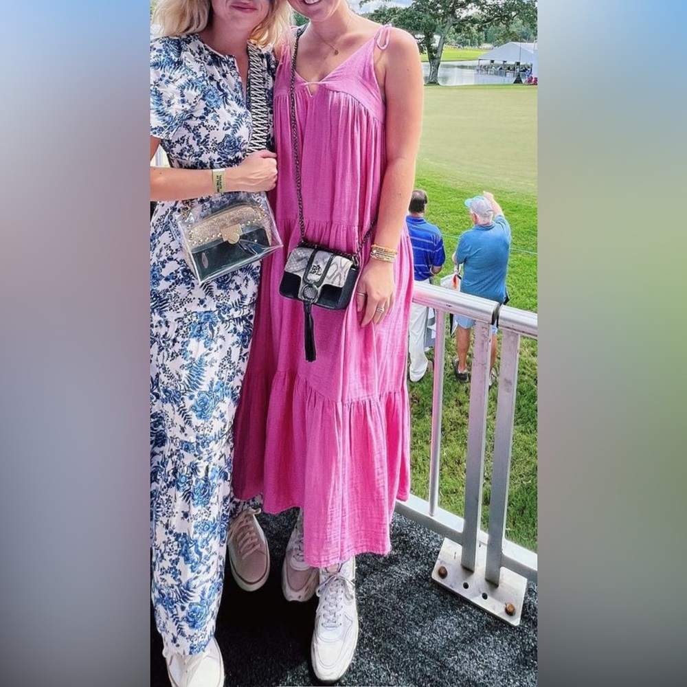 Zara pink maxi dress